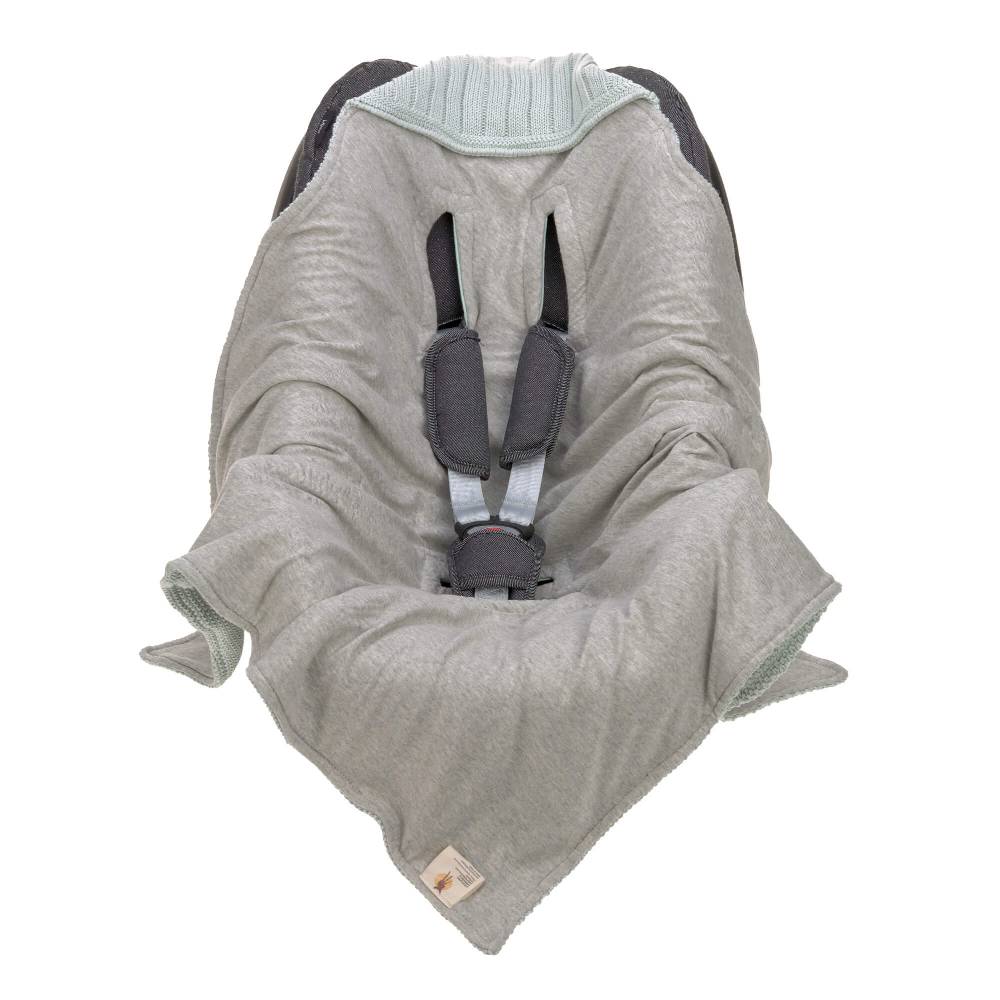 Lässig Einschlagdecke Baby - Bio Baumwolle, Light Mint 2025