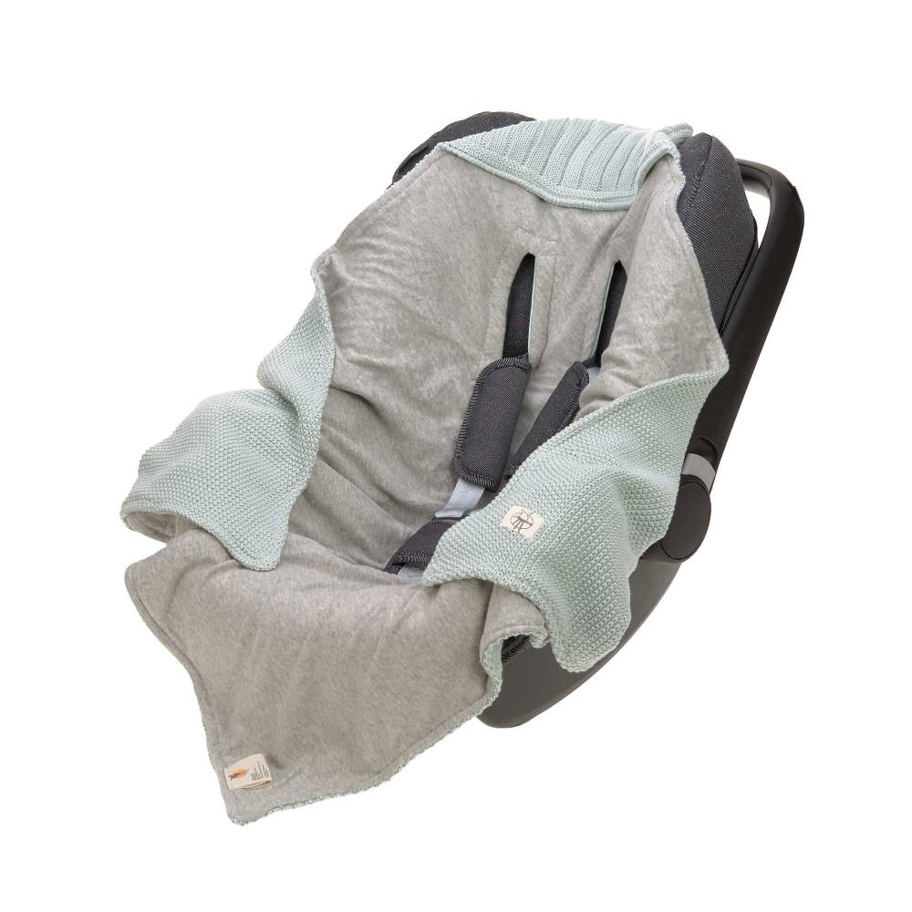 Lässig Einschlagdecke Baby - Bio Baumwolle, Light Mint 2025