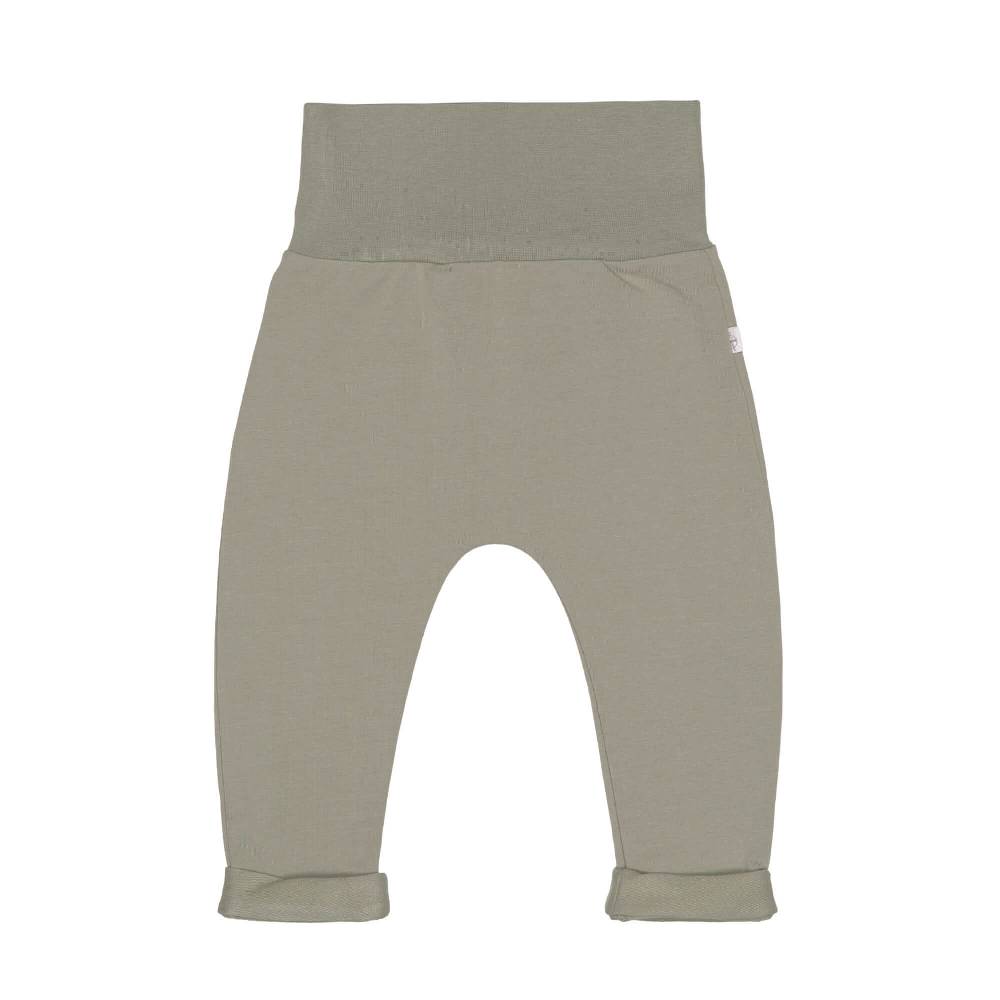 Lässig Babyhose - Bio Baumwolle, Oliv Auslauf