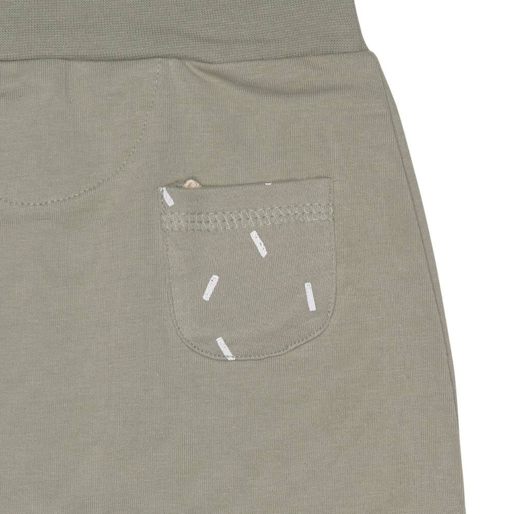 Lässig Babyhose - Bio Baumwolle, Oliv Auslauf