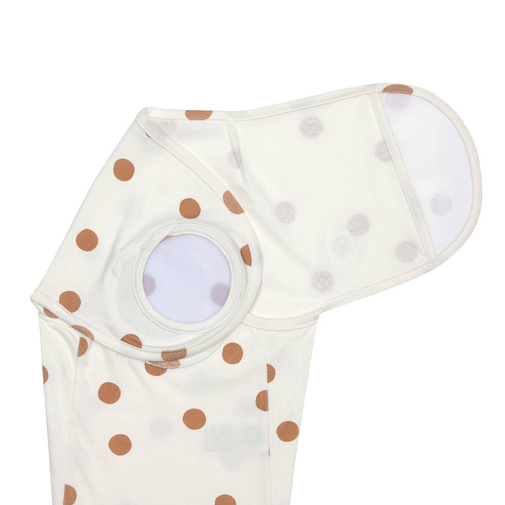 Lässig Pucksack - Bio Baumwolle, Big Dots Milky, Weiß Hotsell