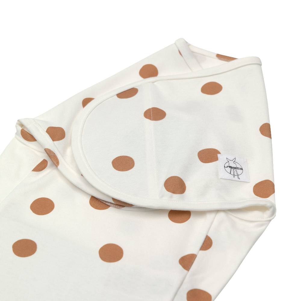 Lässig Pucksack - Bio Baumwolle, Big Dots Milky, Weiß Hotsell