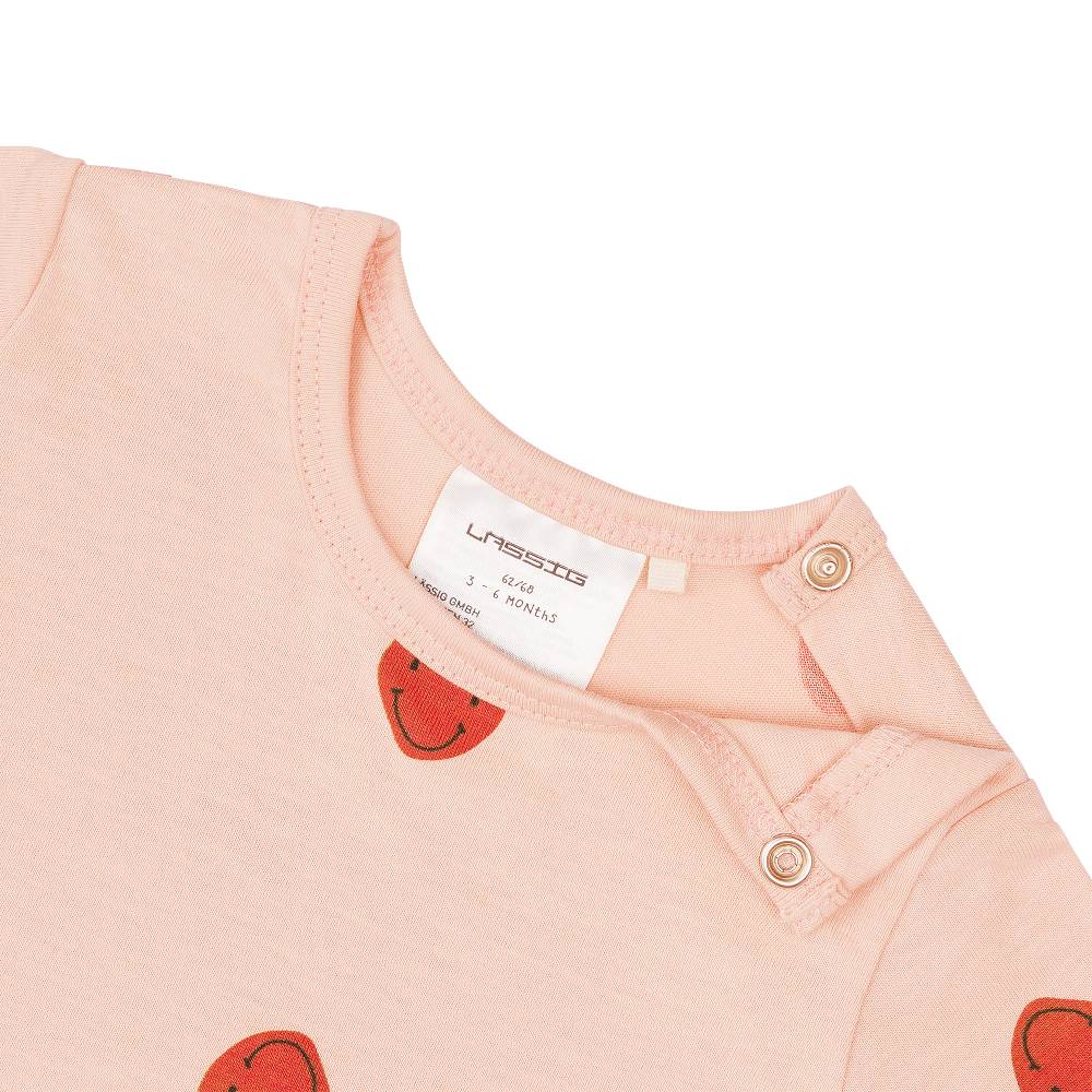 Lässig Baby Jumpsuit - Bio Baumwolle, Herzen, Rosa Exklusivangebot