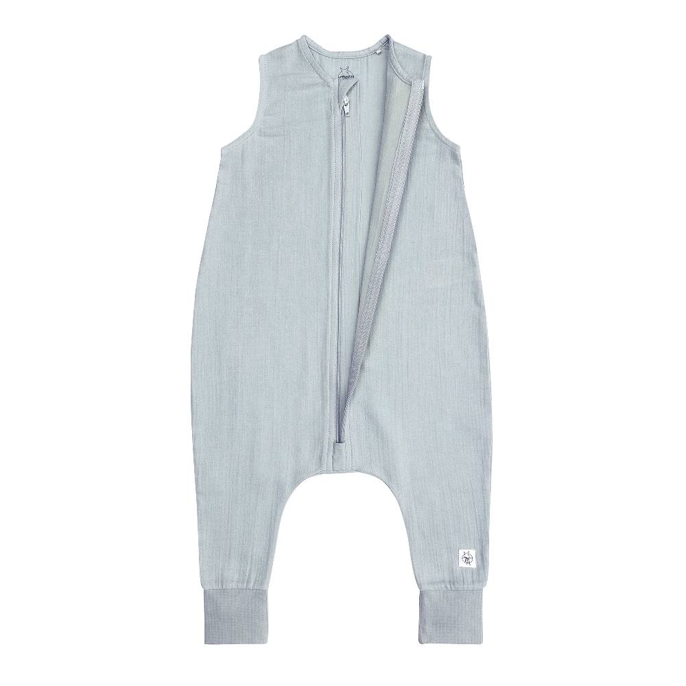 Lässig Musselin Kinder Schlafoverall 1 TOG - Bio Baumwolle, Hellblau Osterangebot