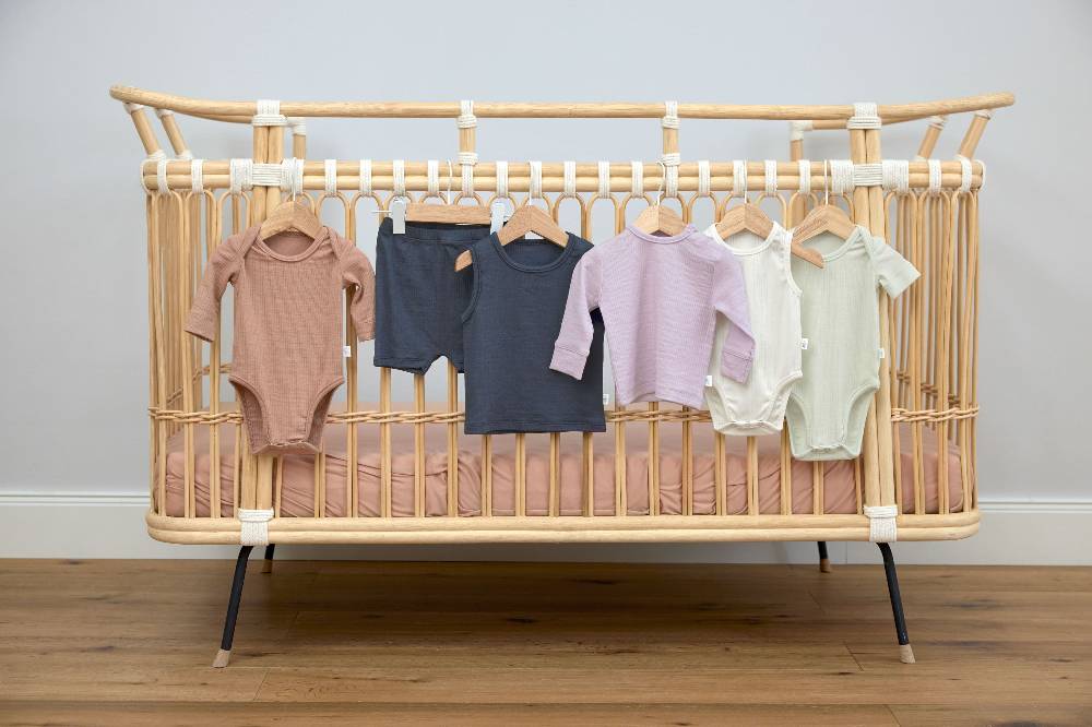 Lässig Baby Langarm Shirt - gerippt, Lila Heißer Verkauf