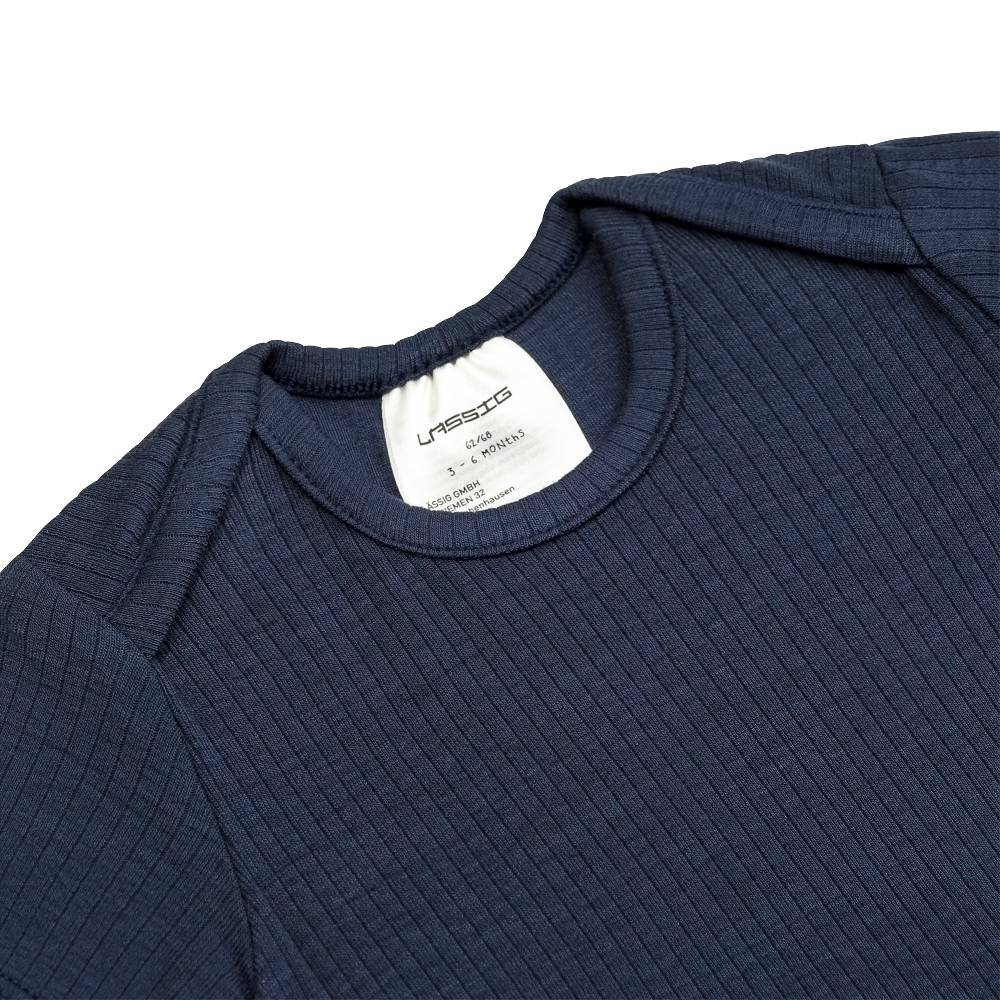 Lässig Baby Body Kurzarm - gerippt, Blau Bestseller