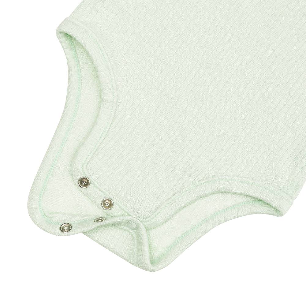 Lässig Baby Body Kurzarm - gerippt, Mint Kauf eins, bekomm eins gratis
