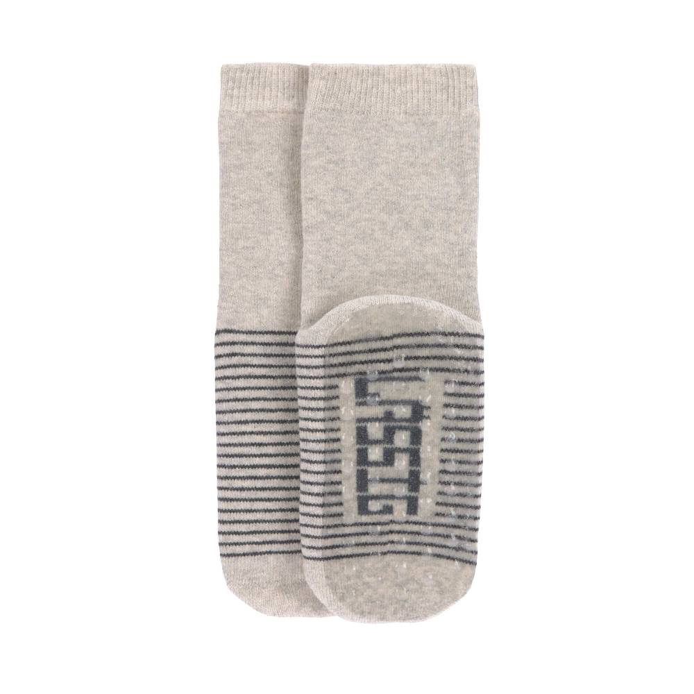 Lässig Kinder Antirutsch-Socken (2er-Set), Grau Beige Sonderangebote