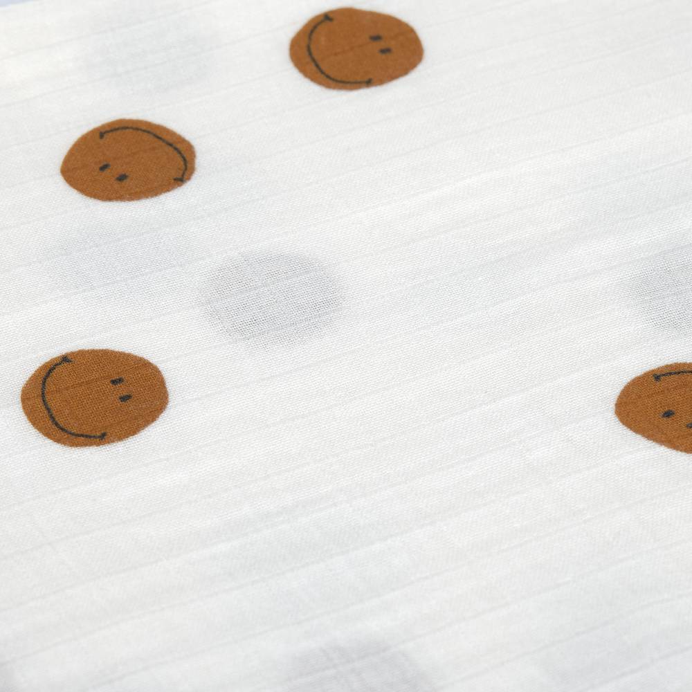 Lässig Mulltücher 3er Set (60 x 60 cm) - Bio Baumwolle, Happy Rascals, Smile Wochenangebot