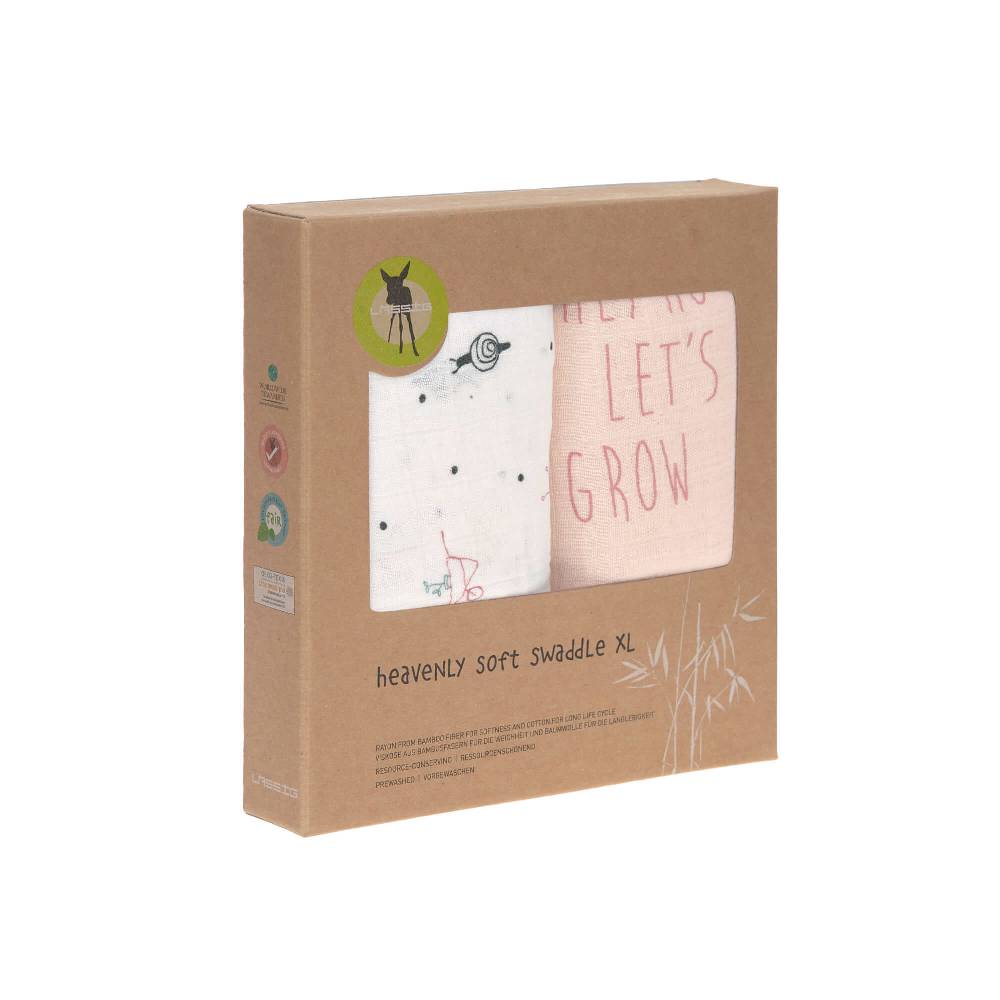 Lässig Mulltücher (2 Stk) - Heavenly Soft Swaddle XL, Garden Explorer Schnecke JETZT KAUFEN