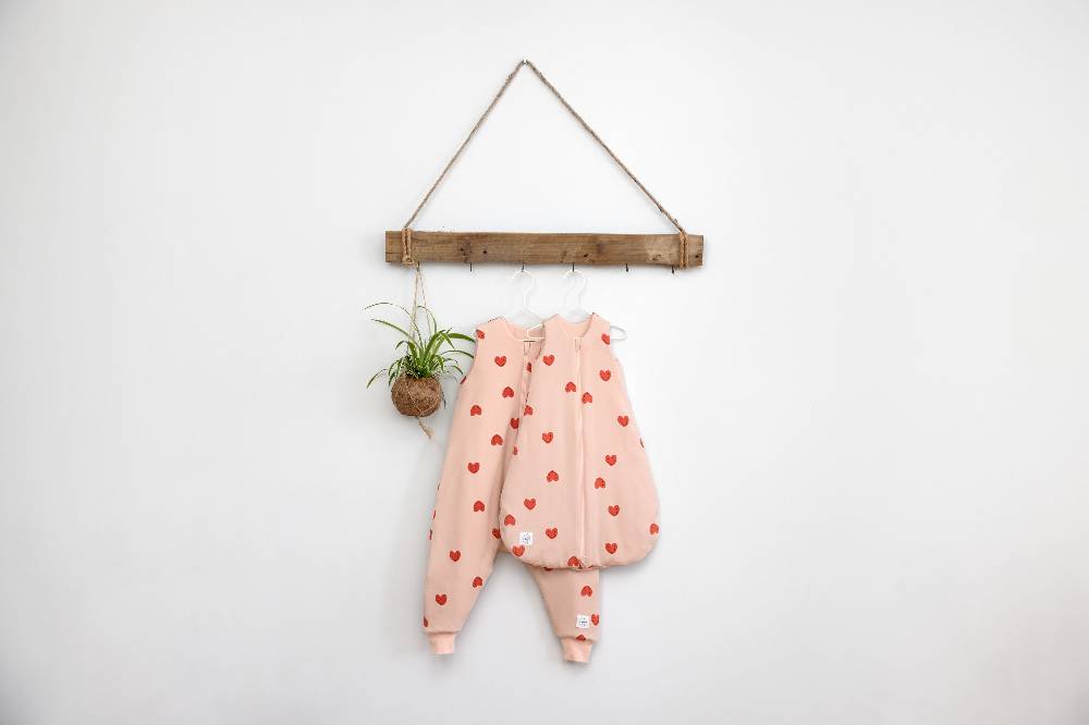 Lässig Babyschlafsack 2,5 TOG - Herz, Rosa Letzter Tag