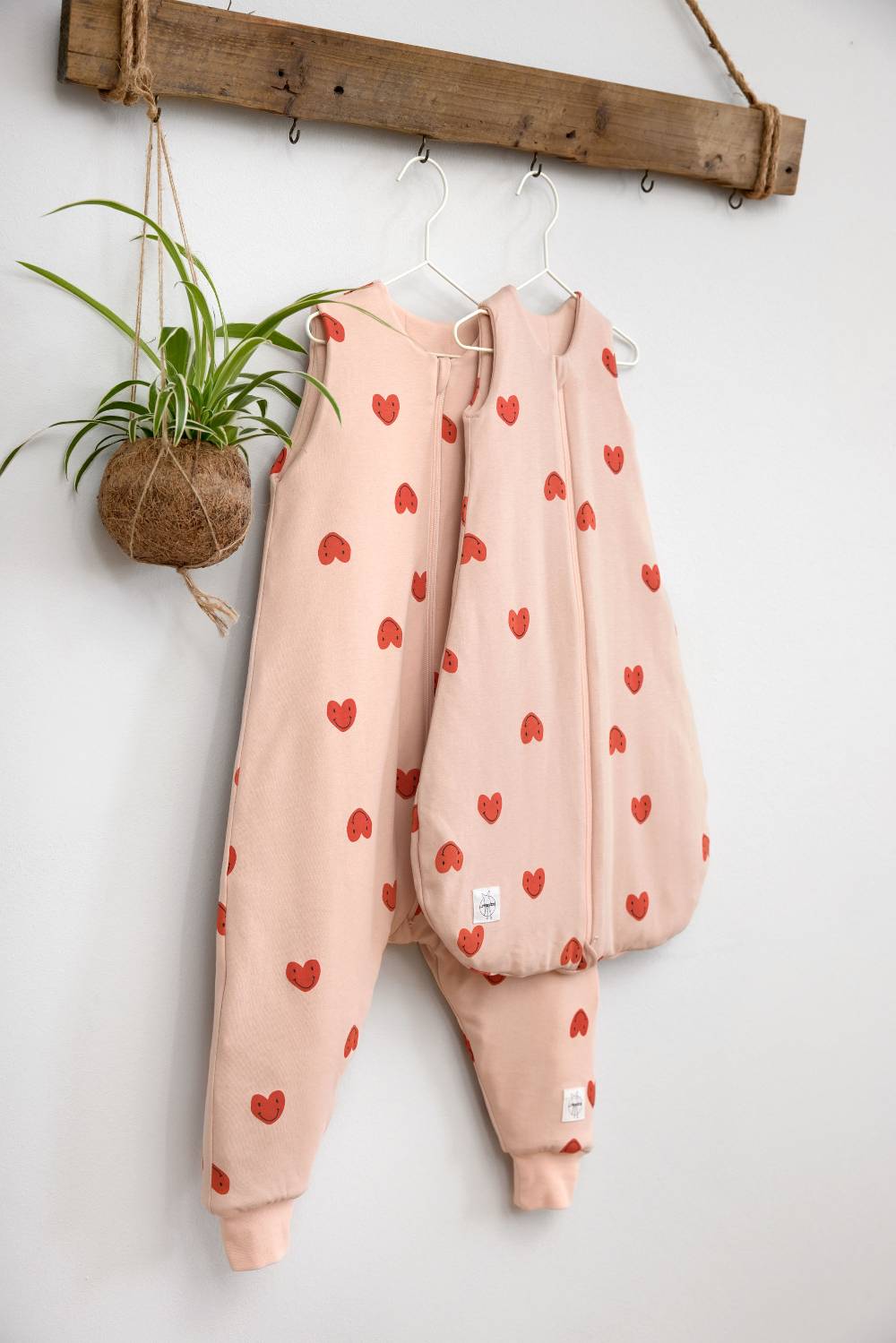 Lässig Babyschlafsack 2,5 TOG - Herz, Rosa Letzter Tag
