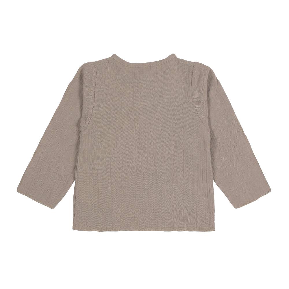 Lässig Baby Langarmshirt - Bio Baumwolle, Taupe, Grau Zeitbegrenzte Promotion