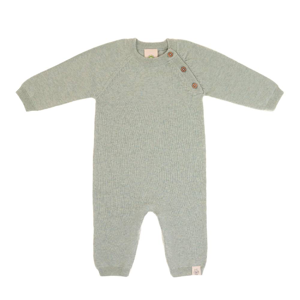 Lässig Baby Strampler - gestrickter Overall, Salbei Bis zu 55% Rabatt