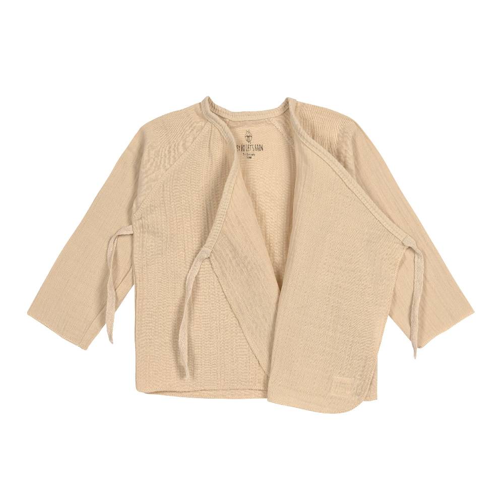 Lässig Baby Wickelshirt - Bio Baumwolle, Nature, Beige Riesige Rabatte