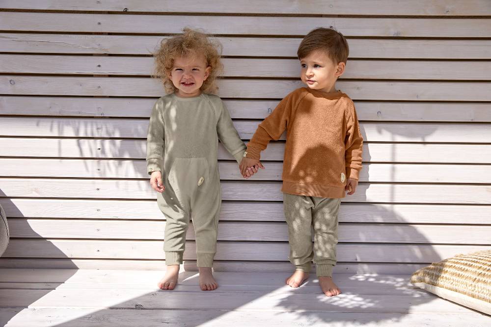 Lässig Frottee Sweater Kinder, Karamell Begrenzt auf 3 Tage