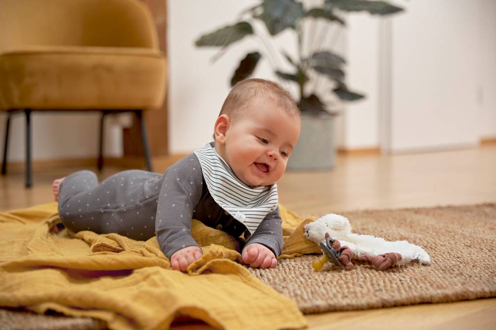 Lässig Baby Schlafanzug - Bio Baumwolle, Spots, Anthrazit Speichern exportieren