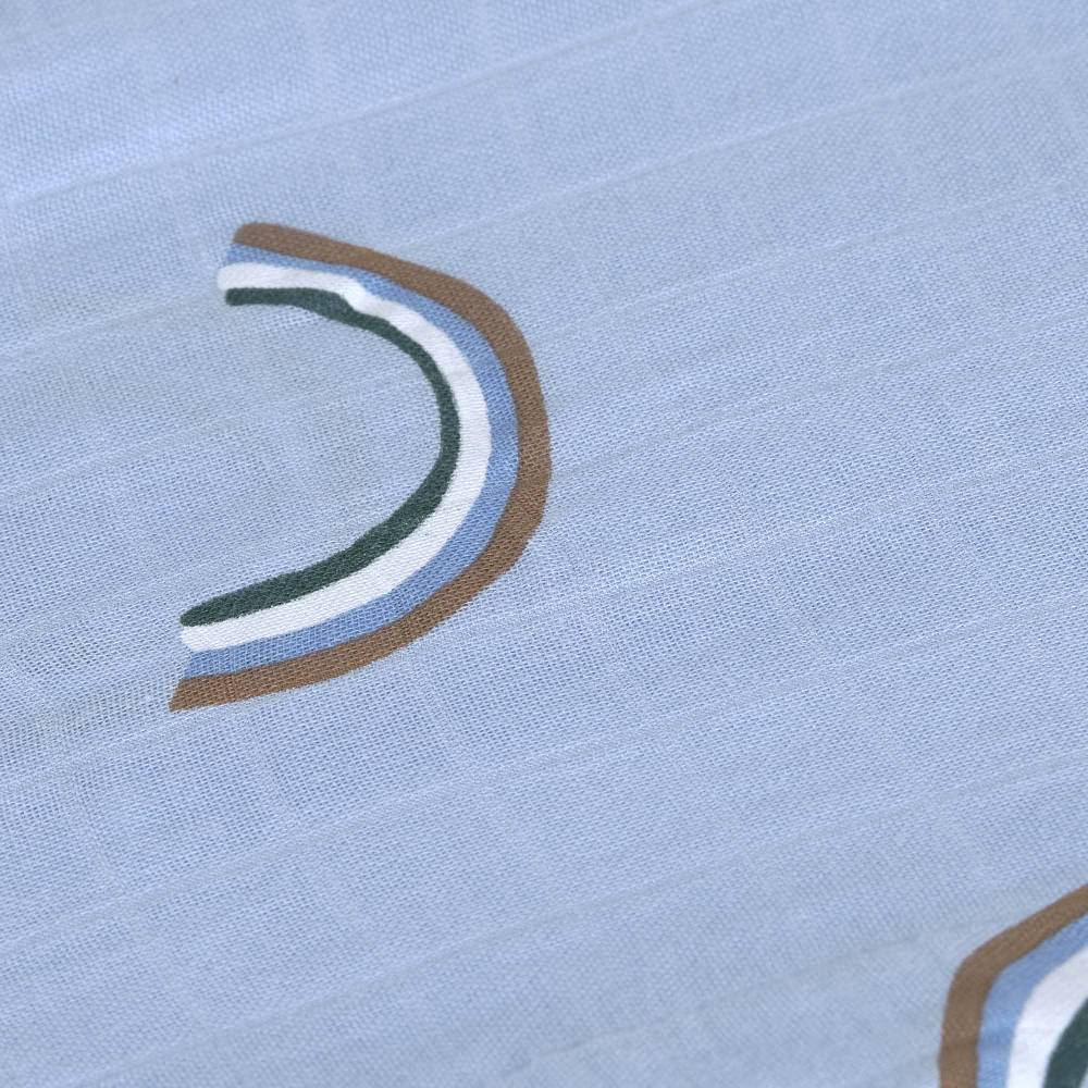 Lässig Mulltücher 3er Set 80 x 80 cm - Happy Rascals, Himmelblau Auslauf