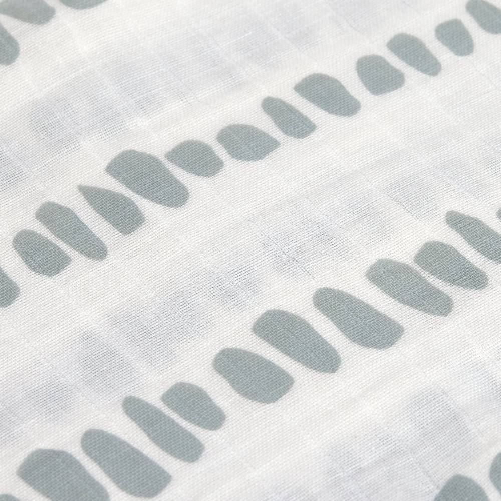 Lässig Mulltücher 3er Set 60 x 60 cm - Strokes, Silbergrau Fabrik Onlineshop