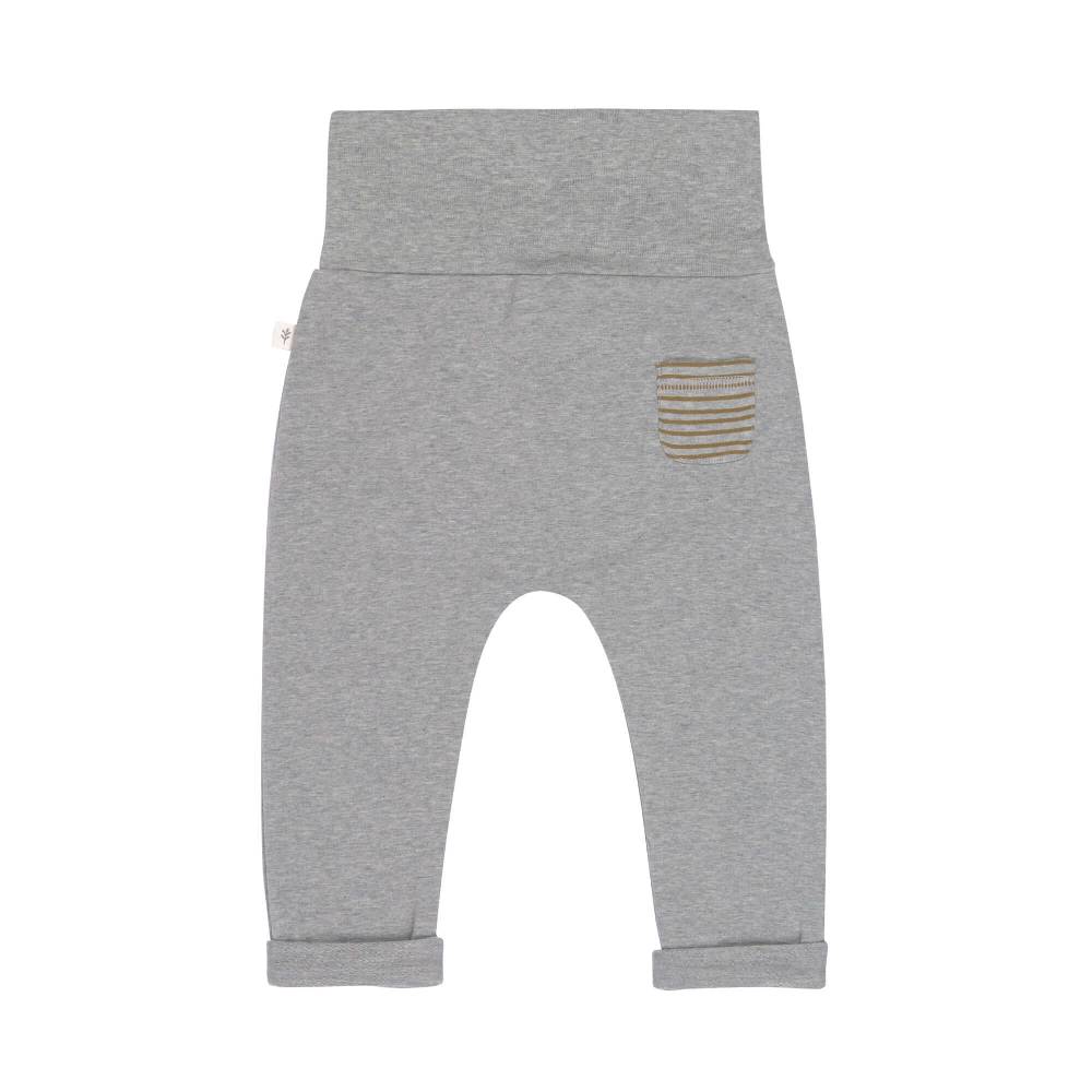 Lässig Babyhose - Bio Baumwolle, Grey Mélange Black Friday