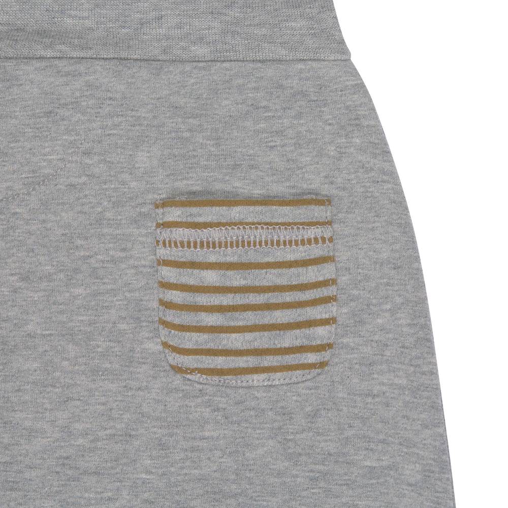 Lässig Babyhose - Bio Baumwolle, Grey Mélange Black Friday