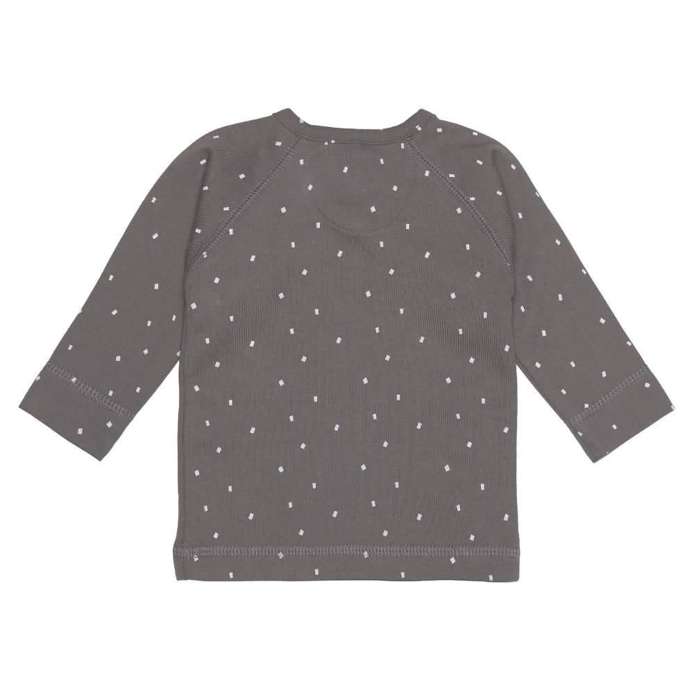Lässig Baby Wickelshirt - Bio Baumwolle, Spots, Anthrazit Cyber Monday