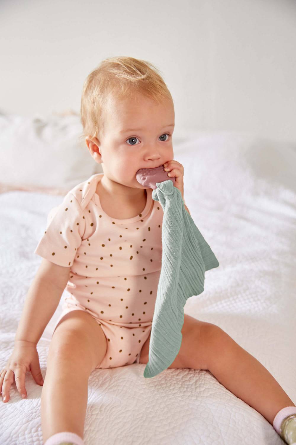 Lässig Schmusetuch mit Naturkautschuk Beißhilfe - Erdbeere Top Angebot