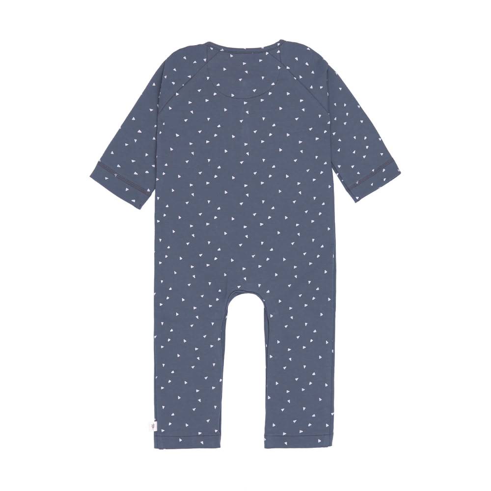 Lässig Strampler, Baby Overall - Bio Baumwolle, Triangle Blau Online Outlet