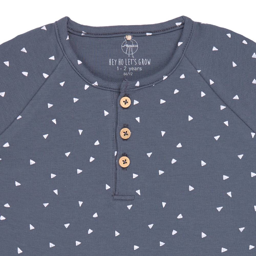 Lässig Strampler, Baby Overall - Bio Baumwolle, Triangle Blau Online Outlet
