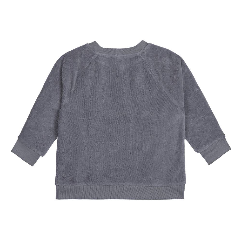 Lässig Frottee Sweater Kinder, Anthrazit Zeitlich begrenztes Angebot