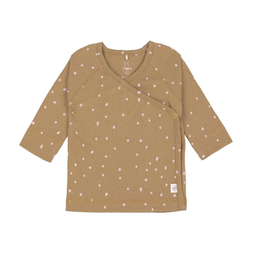 Lässig Baby Wickelshirt - Bio Baumwolle, Dots, Curry Saisonale Angebote