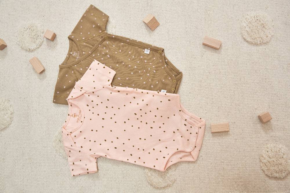 Lässig Baby Body kurzarm - Bio Baumwolle, Rosa Sonderangebote