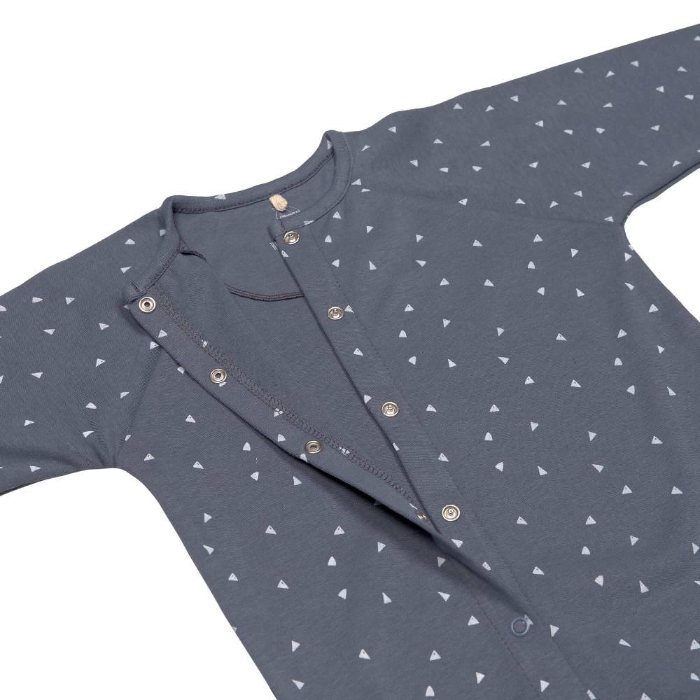 Lässig Baby Schlafanzug - Bio Baumwolle, Triangle, Blau VIP-Rabatte