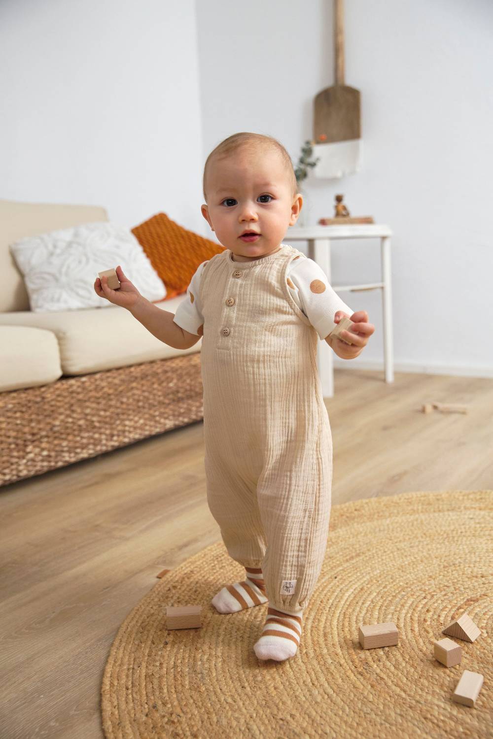 Lässig Kinder Antirutsch-Socken (2er-Set), Rosa Karamell Sonderangebot der Fabrik