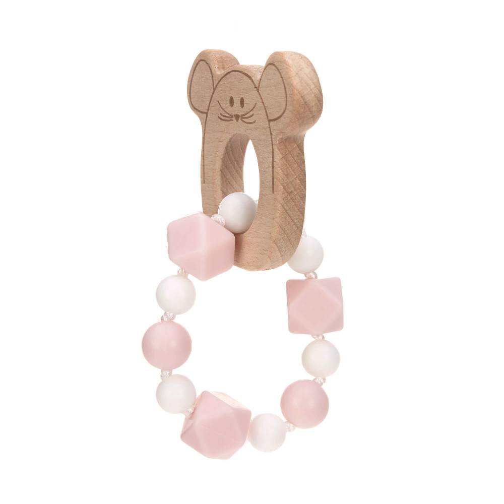 Lässig Greifling mit Beißhilfe - Teether Bracelet, Little Chums Mouse Vierteljährliche Förderung