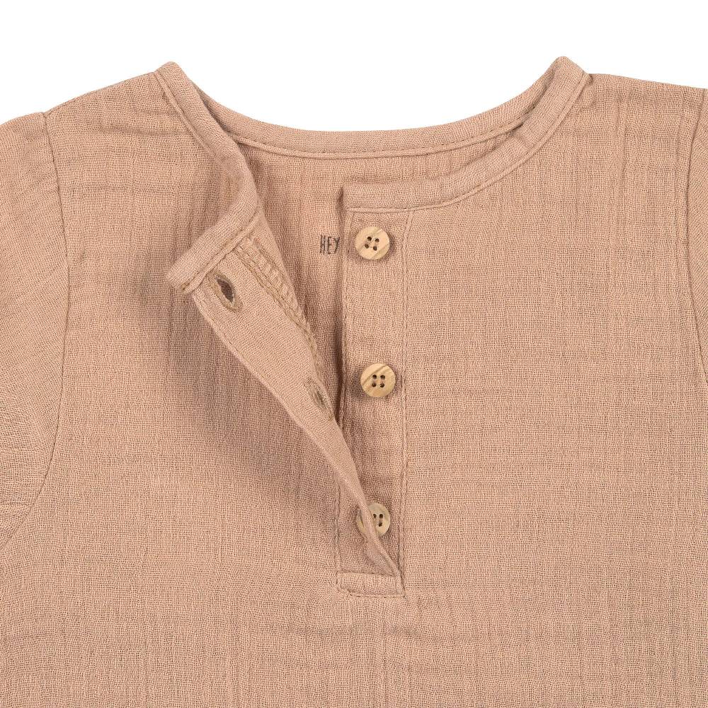 Lässig Musselin Langarmshirt - Bio Baumwolle, Orange Clearance-Verkauf