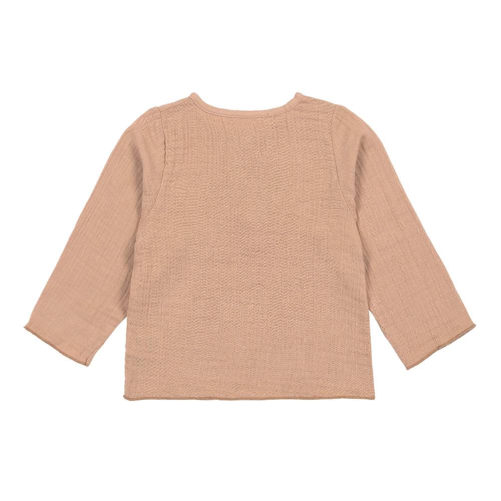 Lässig Musselin Langarmshirt - Bio Baumwolle, Orange Clearance-Verkauf