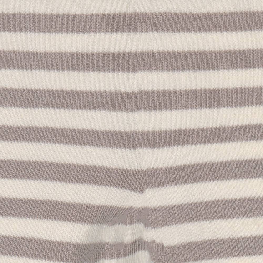 Lässig Strumpfhose GOTS - Tights, Streifen Taupe Weiß 50% Rabatt für begrenzte Zeit