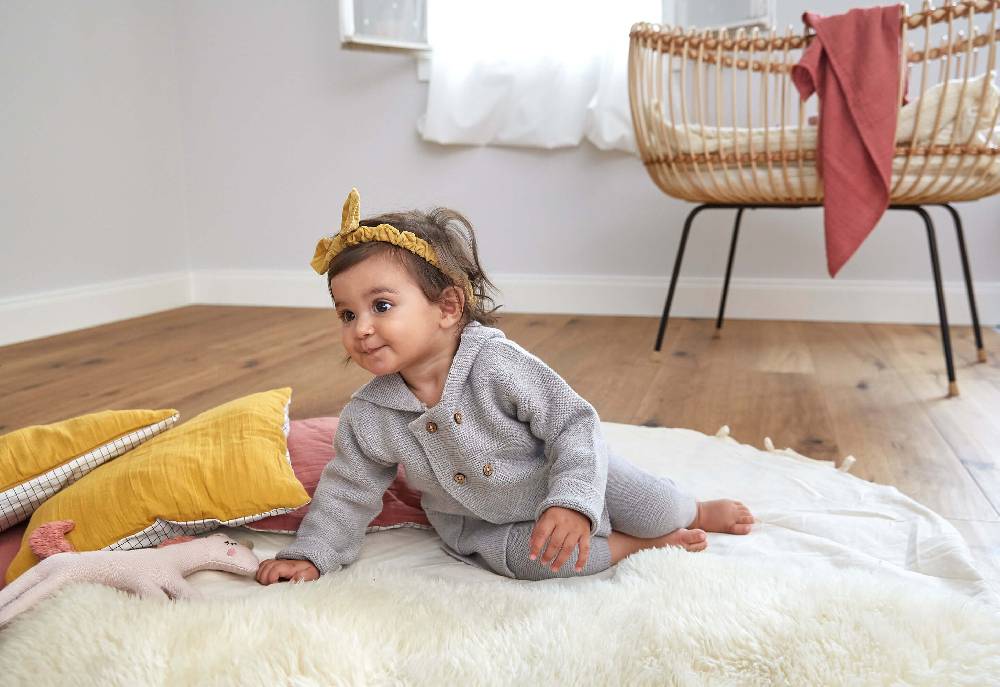 Lässig Baby Hose - Strickhose, Grau Rabatte dieses Monats