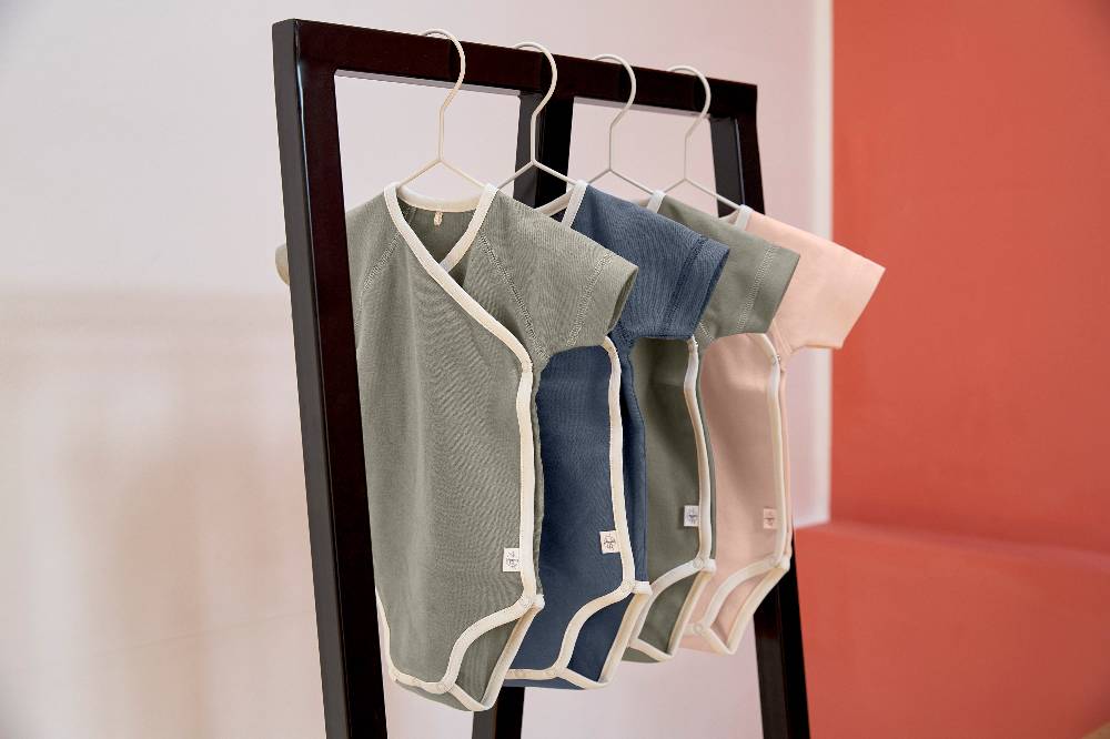 Lässig Baby Body (2er Set) langarm - Bio Baumwolle, Blau 2025