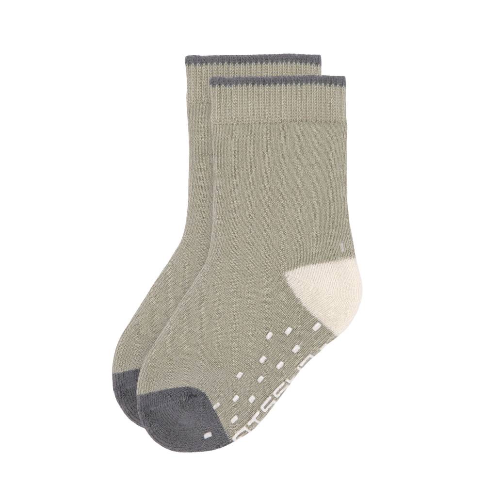 Lässig Kinder Antirutsch-Socken (2er-Set), Anthrazit Oliv Online
