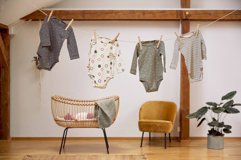 Lässig Baby Body langarm - Bio Baumwolle, Kreise, Beige Meist gekauft