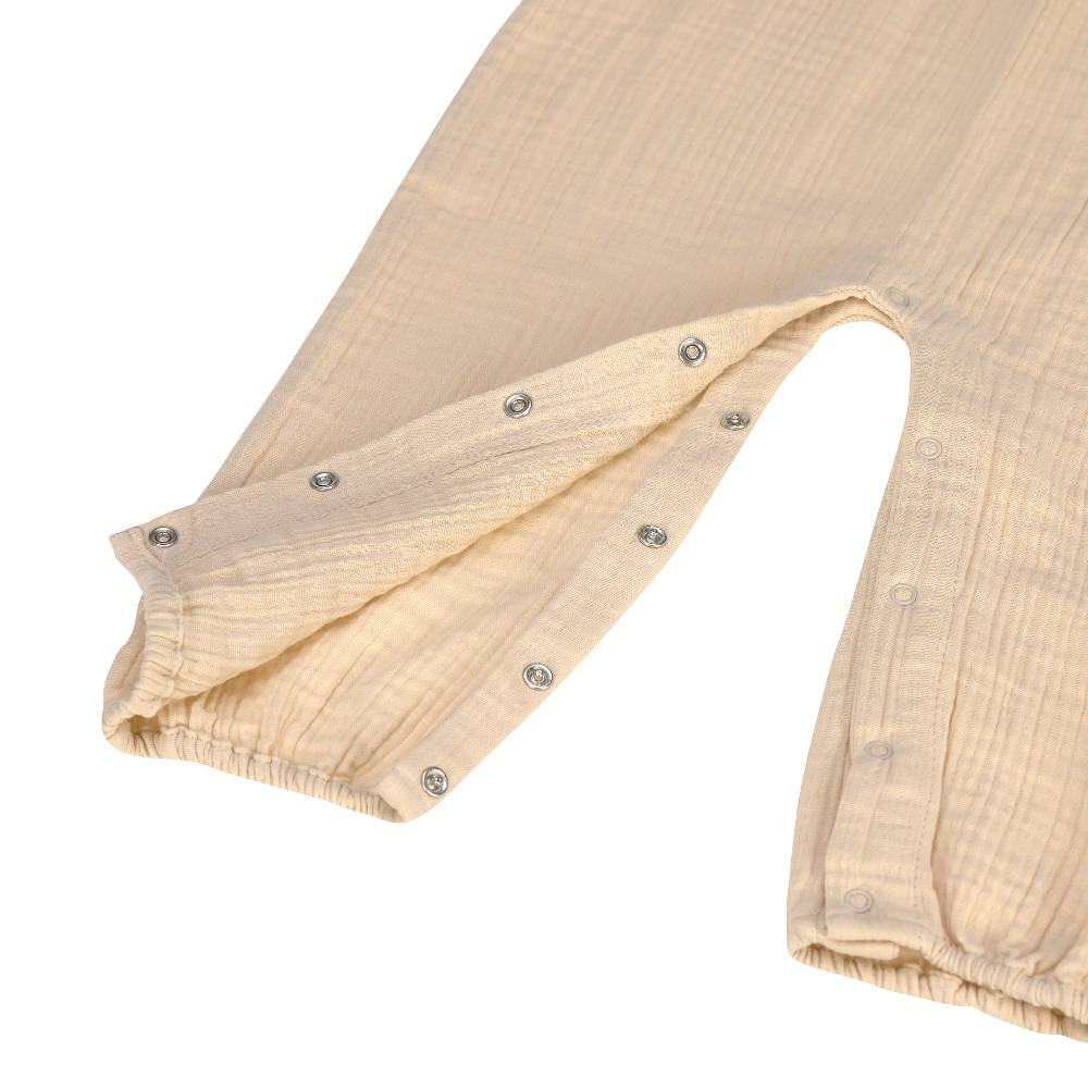 Lässig Baby Jumpsuit - Bio Baumwolle, Nature, Beige Blitzverkäufe