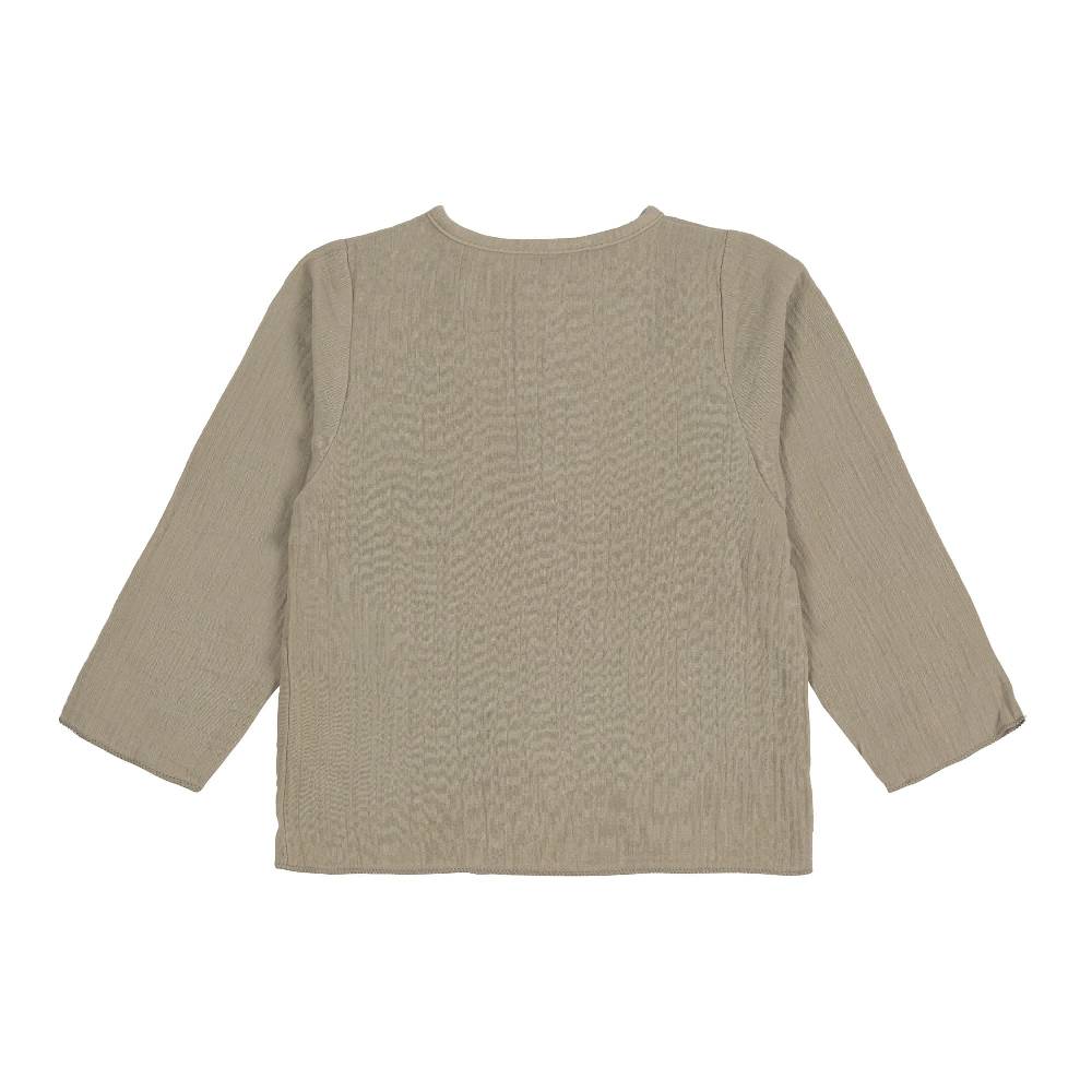 Lässig Baby Langarmshirt - Bio Baumwolle, Oliv Limitierter Zeitrabatt