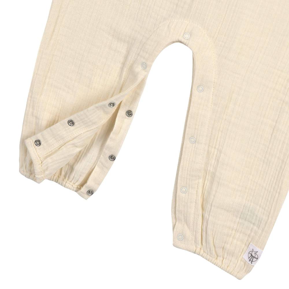 Lässig Musselin Jumpsuit - Bio Baumwolle, Hellgelb Günstig kaufen
