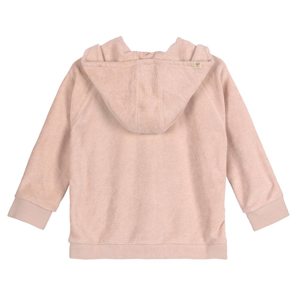 Lässig Frottee Jacke Kinder - Powder Pink, Rosa Begrenztes Angebot