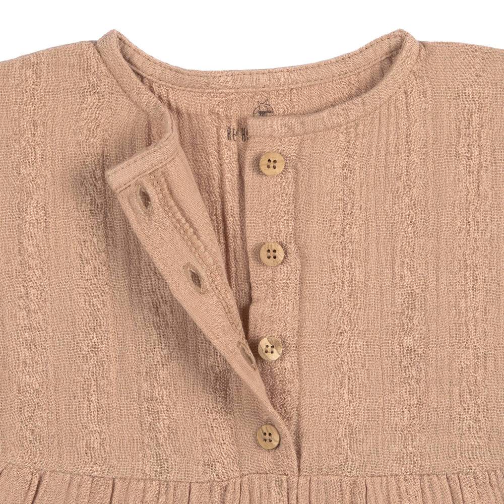 Lässig Musselin Kinderkleid - Bio Baumwolle, Orange Black Friday