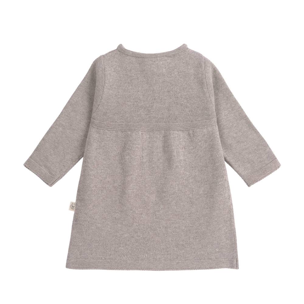 Lässig Babykleid - Strick Bio-Baumwolle, Grau Cyber Monday