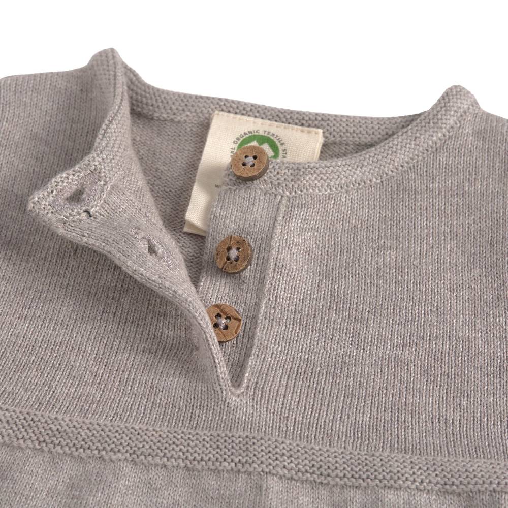 Lässig Babykleid - Strick Bio-Baumwolle, Grau Cyber Monday