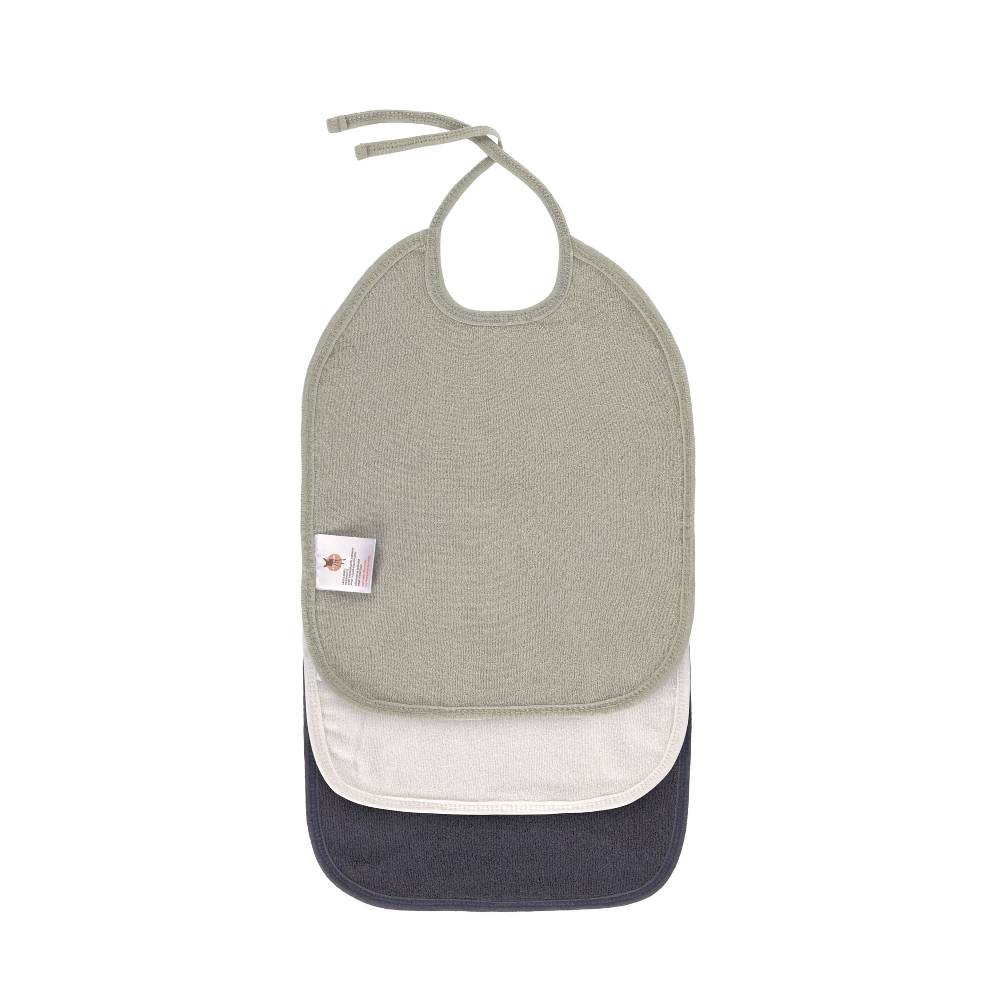 Lässig Mull Lätzchen (3 Stk) - Bib, Olive Milky Navy Weihnachtsangebot